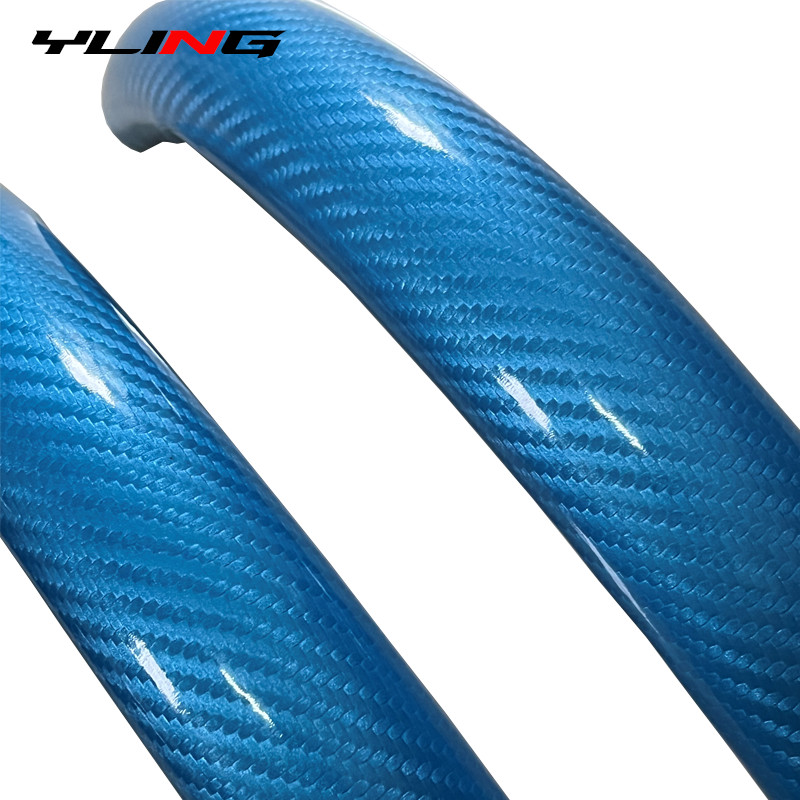 1 pár szénszálas kormányburkolat כיסוי להגה לרכב funda volante univerzális 37 cm-es csúszásmentes belső dekorációs kiegészítők