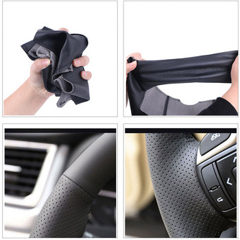 DIY Customize Braiding Cover For Car Steering Wheel For Kia Forte 2009-2014 Soul Kia Rio Original Πλεξούδα Τιμονιού
