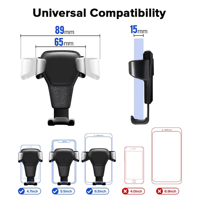 Suport pentru priză de aer rotund pentru mașină pentru telefonul mobil pentru Mercedes Benz ABCES Class Gla Glc Gle Gls AMG W205 W213 E200 W247 A250