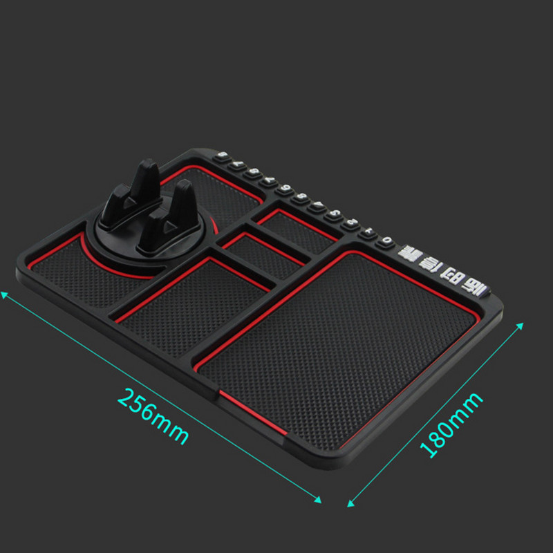 Silikoninis automobilio neslystantis kilimėlis automatinis telefono laikiklis neslystantis lipnus prietaisų skydelis telefono laikiklis stovėjimo numerio kortelės automobilio kilimėlio įtaisas