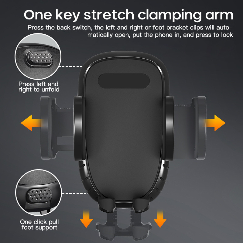 Automobilinio telefono laikiklis Mobiliojo telefono fiksuotas laikiklis skirtas Toyota Camry Corolla Cruiser Land Prado Prius Rav4 Avensis Aygo Chr Hilux Yaris