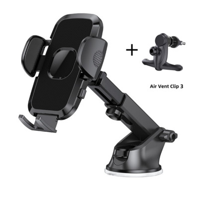 Prietaisų skydelio telefono laikiklis automobiliui【360° plačiausias vaizdas】9 colių lankstus ilgas svirtis, universalus laisvų rankų įrangos priekinio stiklo oro išleidimo angos telefono laikiklis