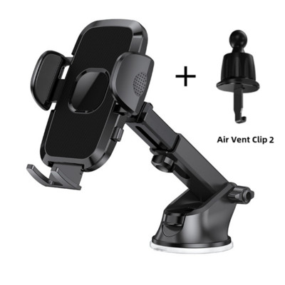 Prietaisų skydelio telefono laikiklis automobiliui【360° plačiausias vaizdas】9 colių lankstus ilgas svirtis, universalus laisvų rankų įrangos priekinio stiklo oro išleidimo angos telefono laikiklis