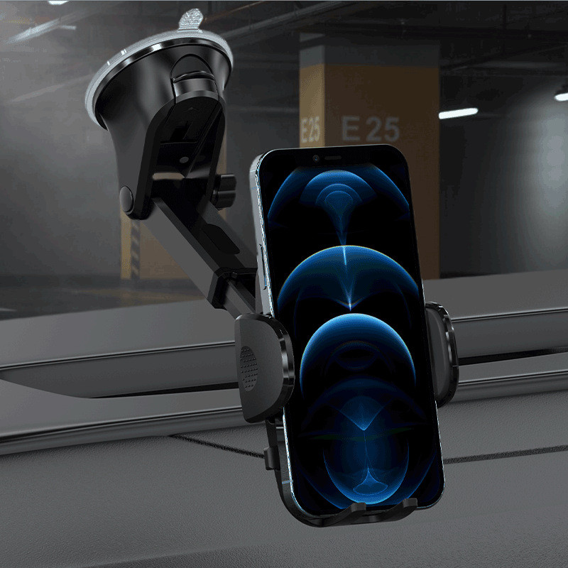 Prietaisų skydelio telefono laikiklis automobiliui【360° plačiausias vaizdas】9 colių lankstus ilgas svirtis, universalus laisvų rankų įrangos priekinio stiklo oro išleidimo angos telefono laikiklis