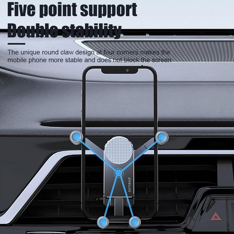 Autós telefon tartó Gravity autós tartó Samsung Galaxy Z Fold 3 5G autós szellőzőhöz, klipszre szerelhető összecsukható okostelefon tartó állvány