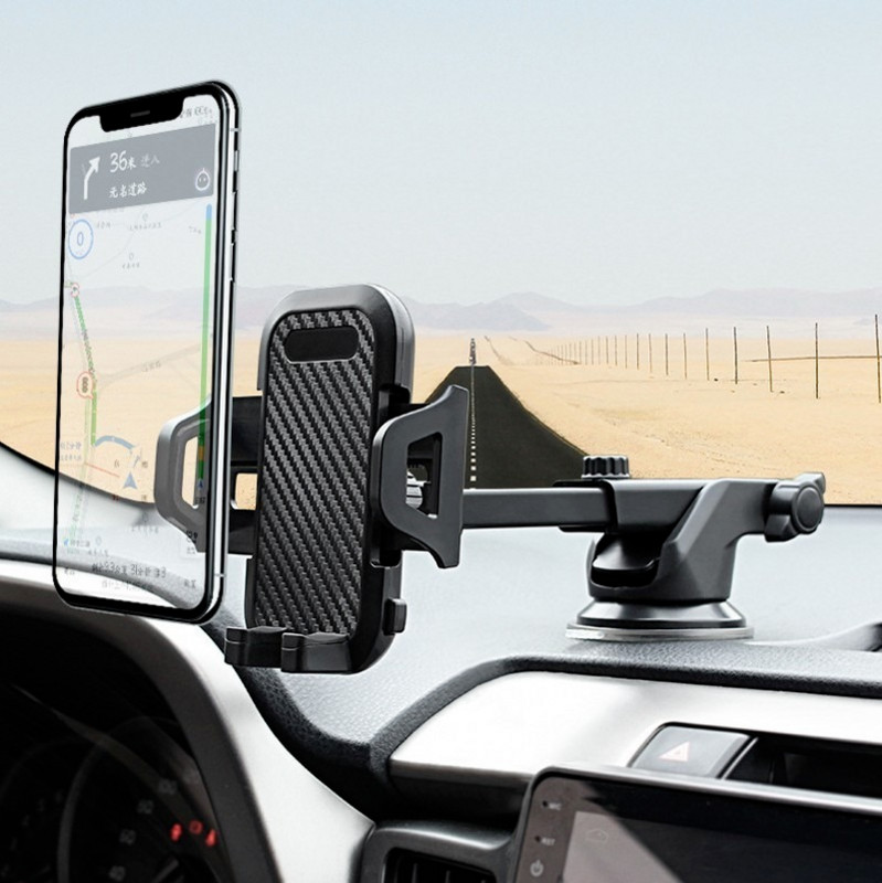 Držač za telefon s vakuumskom čašom za automobil Podesiva rotacija od 360° Univerzalni nosač za automatsku navigaciju za Xiaomi Huawei Samsung Iphone 12