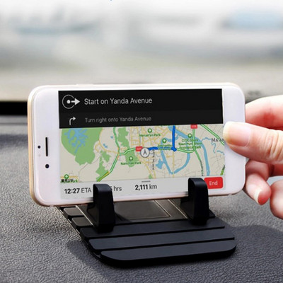 Automobilinis mobilusis telefonas PVC laikiklis Neslystantis kilimėlis prietaisų skydelio stovo laikiklis iPhone Samsung Xiaomi Huawei universalus laikiklio padas