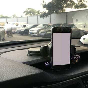 Държач за телефон за кола Въртящ се на 360 предно стъкло на автомобил Смукателен телефон Мобилна скоба Стойка Поддържа GPS Стойка за аксесоари за чаша J8H6
