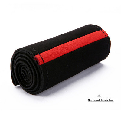 37/38cm Geltona zomša medžiaga Automobilių modeliavimas Automobilių užvalkalai Prakaitą sugeriantys Neslystantys rankų siuvimas Vairo dangtis Automobilių priedai