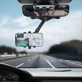 Autós Mobiltelefon tartó Autós visszapillantó tükör tartó AR Navigáció Autós Multifunkcionális 360°-ban forgatható Autótartozékok Belső