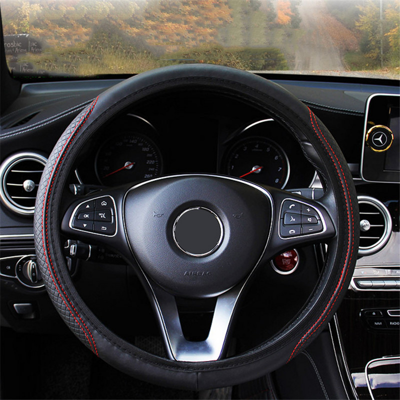 Bőr autó kormányburkolat Fiat 500 Abath Bravo Panda Punto Freemont Stilo 500X 500L 500E Egea 2020 autótartozékokhoz