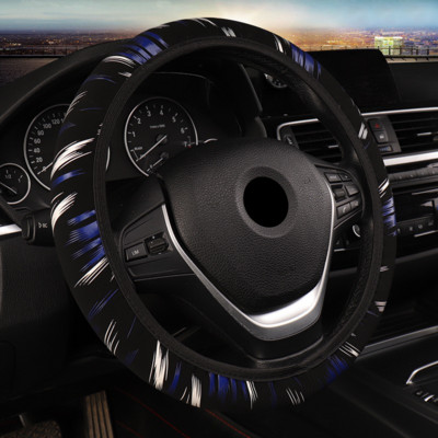 Ελαστικό κάλυμμα τιμονιού 37-38 cm Fashion Απορροφητικό ιδρώτα και εύκολο στην τοποθέτηση Εσωτερικά αξεσουάρ Κάλυμμα τιμονιού αυτοκινήτου