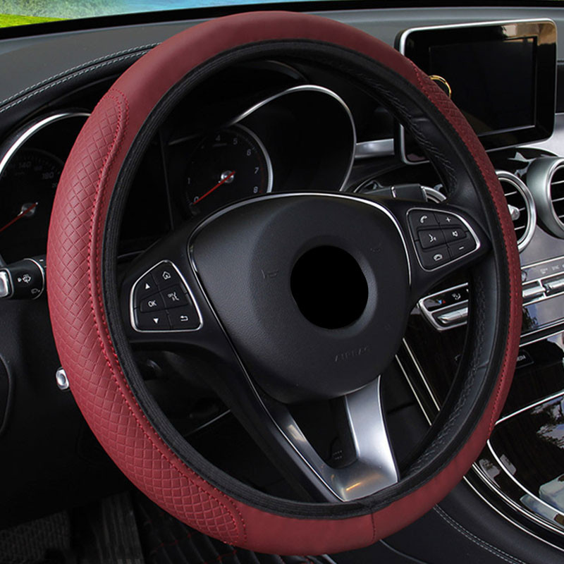 Kormánykerék burkolat fonat a kormánykerék burkolatán Cubre Volante Auto Car Wheel Cover Autótartozékok