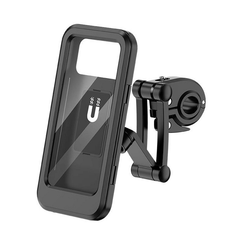 Motociklo dviračio mobiliojo telefono GPS laikiklio dėklo krepšio laikiklis vairo vandeniui atsparus reguliuojamas laikiklis universalus