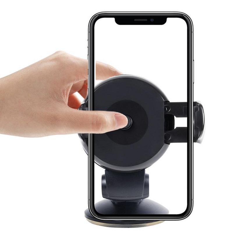 Univerzális autós telefontartó szélvédő műszerfal tapadókorongra szerelhető 360 forgású, automatikus okostelefon-szívótartó állvány