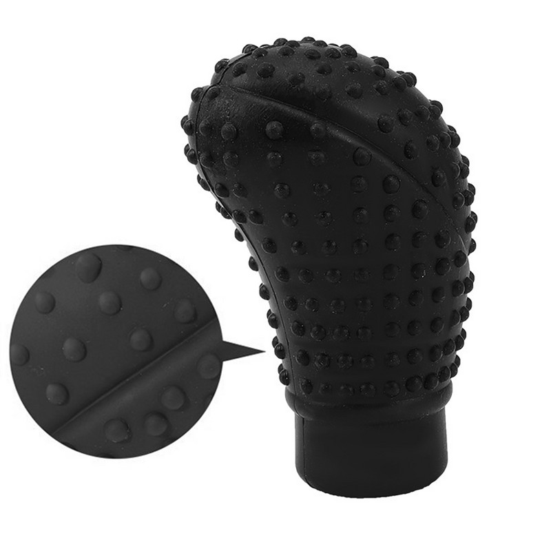 Capac buton schimbătorului de viteze pentru mașină din silicon, antiderapant, transmisie automată, manetă de viteză, protector pentru buton, accesorii de stil universal
