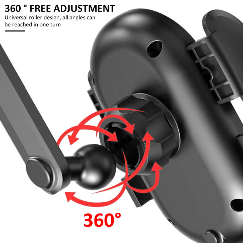 Auto tahavaatepeegli mobiiltelefoni hoidik 360° pööratav mobiiltelefoni kinnitus Universaalne sissetõmmatav tahavaate GPS-i tugiklamber autodele