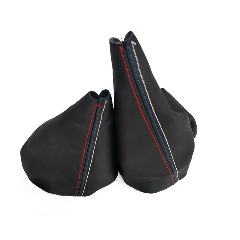 Schimb de viteze pentru mașină Husă rezistentă la praf Mâner frână de mână Husă din piele artificială pentru modelele manuale BMW E30 E36 E34 E46 Z3