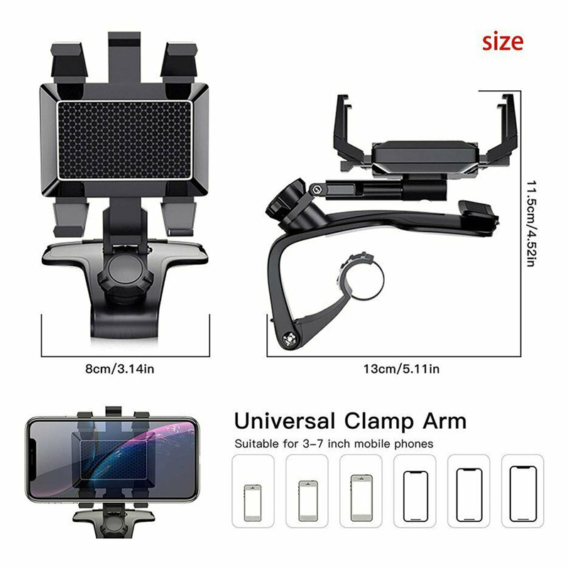 Autós műszerfal mobiltelefon tartó stoptáblával GPS rögzítési támogatás iPhone 12 11 Pro Max X 7 8 Plus Xiaomi Redmi Huawei készülékhez