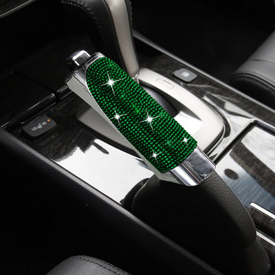 Jauni Luksusa Bling Auto Gears Rokas bremzes Pārsegs Automašīnas Dekorācijas Automašīnas Dimanta Rozā automašīnu Assessoires Interjers Sieviešu meitenēm