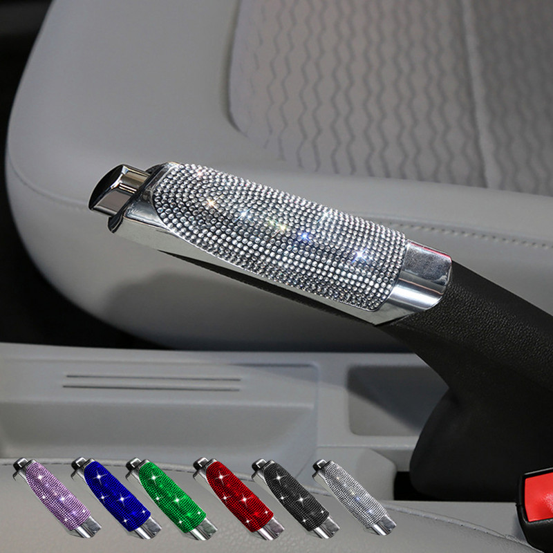 Uus luksuslik Bling Car Gears käsipiduri kate auto kaunistus auto stiil teemant roosa auto hindamiskomplektid naiste tüdrukutele