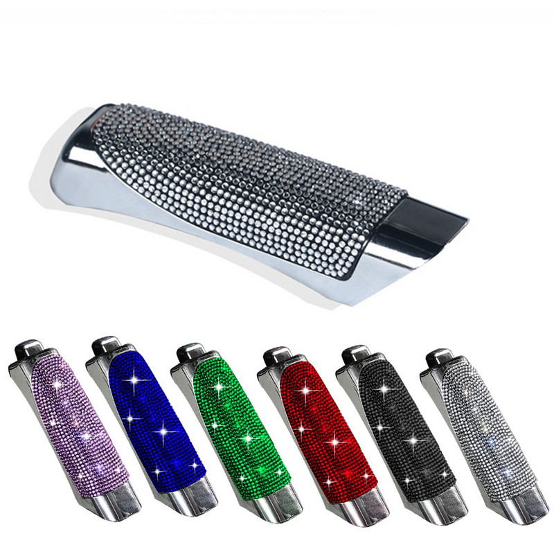 Uus luksuslik Bling Car Gears käsipiduri kate auto kaunistus auto stiil teemant roosa auto hindamiskomplektid naiste tüdrukutele