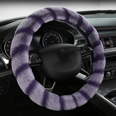 Automašīnas stūres rata pārsegs plīša ziemas mīksts un ērts, lai uzturētu siltumu Auto salona piederumi Aksesuāri Para Auto Stuurhoes