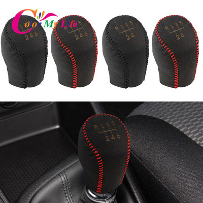 Color My Life 5 6 Speed Leather Gear Collars за Hyundai Elantra GT Accent Solaris Avante MD I30 MT Car Shift Knob Cover Case
