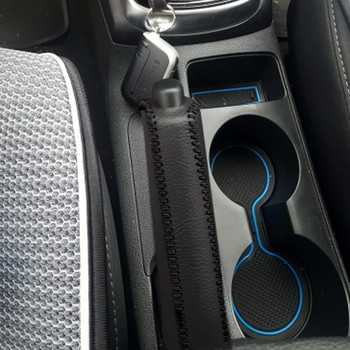 Δερμάτινο κάλυμμα χειρόφρενου Auto Interior για Hyundai Solaris 2 Elantra i30 i35 i40 Tucson Kona 2015 2016 2017 2018