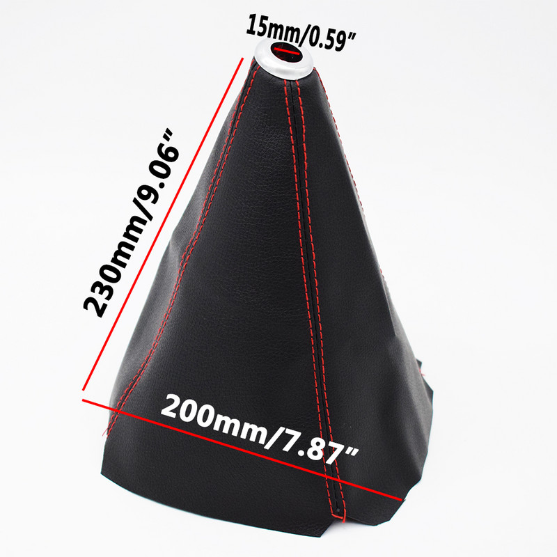 Negru universal pentru mașină din piele PVC schimbător de viteze pârghie cizme capac de praf guler pentru Toyota/Honda/BMW/VW/Benz/Opel