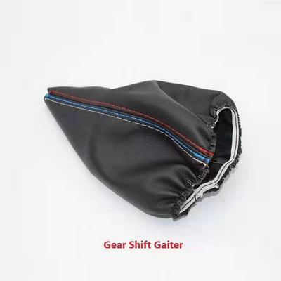 Colier de schimbare a vitezelor pentru mașină Capac portbagajul frână de mână manuală pentru BMW Seria 3 E36 E46 E30 E34 M3 Z3 Accesorii M din piele neagră