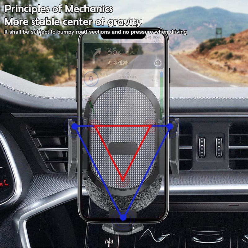 Autós mobiltelefon konzol Légkimenet Műszerfal légkondicionáló Ülés Port Telefon Navigációs Konzol Mobil Autó Naviga D4I3
