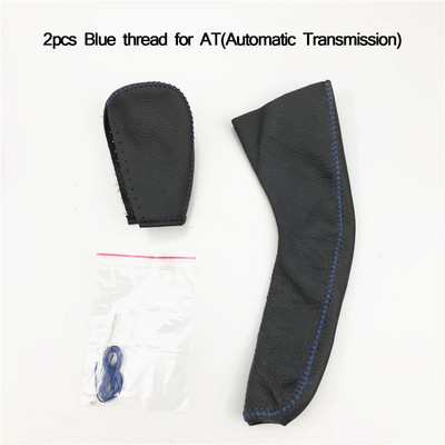 Bőr kézifék sebességváltó burkolat készlet autós kiegészítők autóstílus tok MITSUBISHI outlander Lancer Evolution Pajero ASX-hez