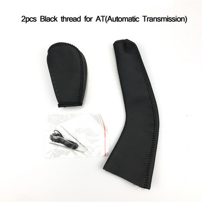 Bőr kézifék sebességváltó burkolat készlet autós kiegészítők autóstílus tok MITSUBISHI outlander Lancer Evolution Pajero ASX-hez