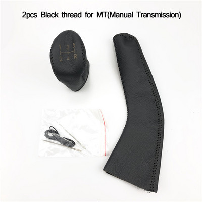 Bőr kézifék sebességváltó burkolat készlet autós kiegészítők autóstílus tok MITSUBISHI outlander Lancer Evolution Pajero ASX-hez
