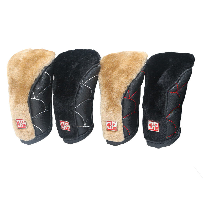 1 buc. Mănuși pentru mâner pentru roți de viteză pentru mașină Husă din piele cu fermoar Decorație pentru mașină Piese auto modificate Manșon de schimbare a mânerului de conducere confortabil