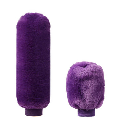 2 buc. Huse pentru mânerul frânei de mână de la mașină, capac pentru mânerul schimbătorului de viteze, mânecă de pluș, iarnă, moale, caldă, frână de mână