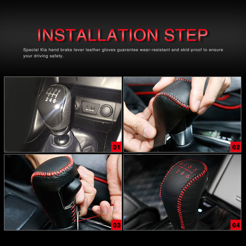 Accesorii pentru Hyundai Creta ix25 2018 2019 Piele Cap Viteza Buton Schimb Capac Gulerele Husa Husa frana de mana