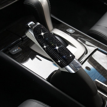 Νέο Luxury Bling Car Gears Χειρόφρενο Κάλυμμα Αυτοκινήτου Διακόσμηση Αυτοκινήτου Διαμάντι Ροζ Αυτοκινήτου Αξιολογητές Εσωτερικό για γυναίκες κορίτσια