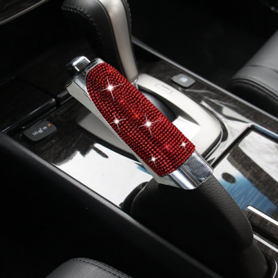 Νέο Luxury Bling Car Gears Χειρόφρενο Κάλυμμα Αυτοκινήτου Διακόσμηση Αυτοκινήτου Διαμάντι Ροζ Αυτοκινήτου Αξιολογητές Εσωτερικό για γυναίκες κορίτσια