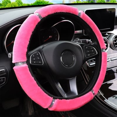 Autó kormánykerék burkolat Crystal Diamond Sparkling Car SUV Kormánykerék védő Jármű Autó Dekoráció Szénszálas