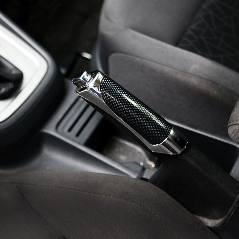 Frână de mână pentru mașină SUV Fibră de carbon Husă de protecție a lemnului Decorat Manșon pârghie de frână de mână Accesorii pentru stilul mașinii Nou