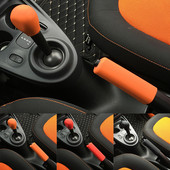 Pentru Benz Smart Fortwo Forfour 2015-2017 Buton de viteză din silicon Capac frână de mână Mănușă de schimbare piele Cap Manșon Husă Car Styling