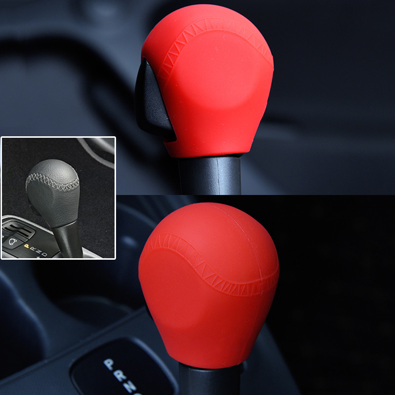 Pentru Benz Smart Fortwo Forfour 2015-2017 Buton de viteză din silicon Capac frână de mână Mănușă de schimbare piele Cap Manșon Husă Car Styling