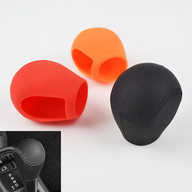 Pentru Benz Smart Fortwo Forfour 2015-2017 Buton de viteză din silicon Capac frână de mână Mănușă de schimbare piele Cap Manșon Husă Car Styling