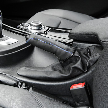 Δερμάτινο κάλυμμα χειρόφρενου αυτοκινήτου εσωτερικό για Volkswagen VW Touareg Golf 4 5 3 GTI POLO CC Passat B5 B6 B7