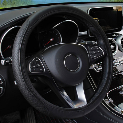 Navlaka za volan automobila Pletenica Univerzalni Auto Styling Interijer Koža od dinamičnih vlakana Auto Suv Štitnik za volan Dekoracija