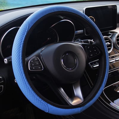 Autó kormánykerék burkolat zsinór Univerzális Auto Styling belső dinamikus szálas bőr autó SUV kormánykerék védő dekoráció
