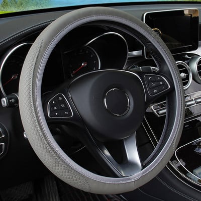Autó kormánykerék burkolat zsinór Univerzális Auto Styling belső dinamikus szálas bőr autó SUV kormánykerék védő dekoráció