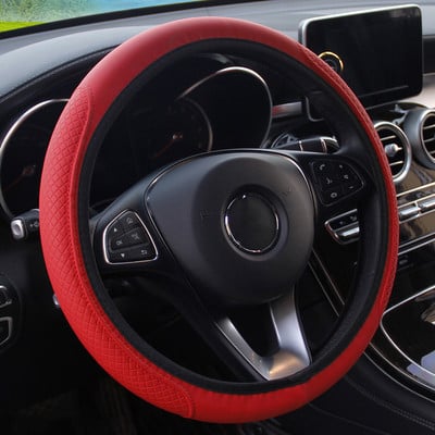 Autó kormánykerék burkolat zsinór Univerzális Auto Styling belső dinamikus szálas bőr autó SUV kormánykerék védő dekoráció